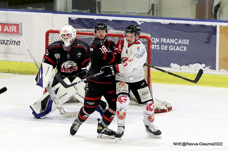 Photo hockey Ligue Magnus - Ligue Magnus : 35me journe : Nice vs Amiens  - Mauvaise opration pour les Aigles
