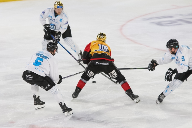 Photo hockey Ligue Magnus - Ligue Magnus : 37me journe : Amiens  vs Marseille - Victpoire des Gothiques vs Marseille.