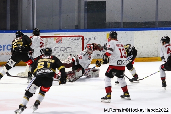 Photo hockey Ligue Magnus - Ligue Magnus : 37me journe : Rouen vs Bordeaux - LM : Rouen  bout de force.