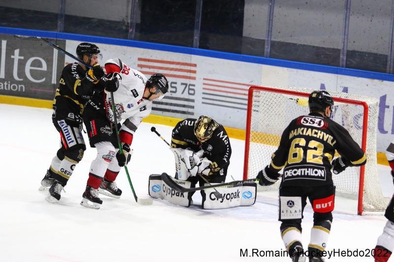 Photo hockey Ligue Magnus - Ligue Magnus : 37me journe : Rouen vs Bordeaux - LM : Rouen  bout de force.