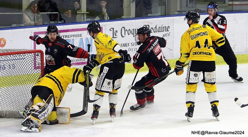 Photo hockey Ligue Magnus - Ligue Magnus : 38me journe : Nice vs Rouen - Les Dragons au-dessus du lot.