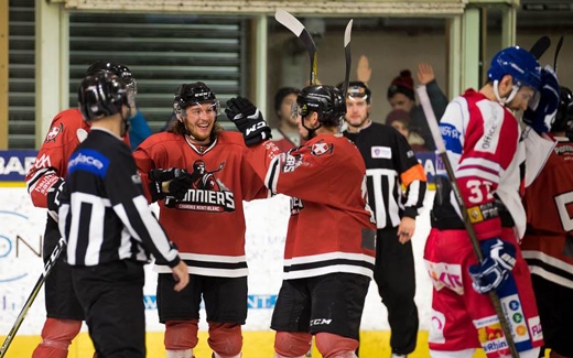 Photo hockey Ligue Magnus - Ligue Magnus : 3me journe : Chamonix  vs Mulhouse - Les Pionniers tiennent leur premire victoire !