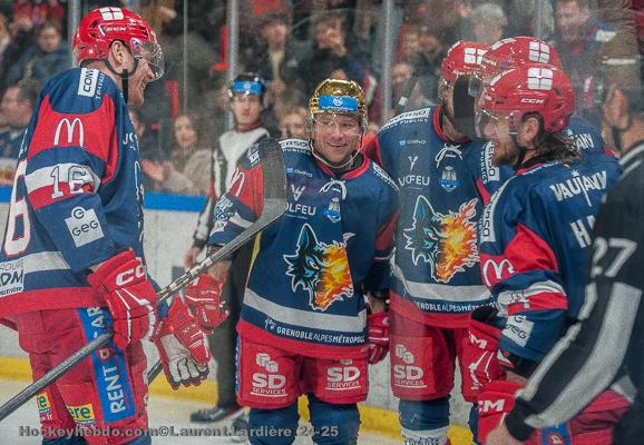Photo hockey Ligue Magnus - Ligue Magnus : 40me journe : Grenoble  vs Bordeaux - Grenoble asphyxie Bordeaux en 5 minutes