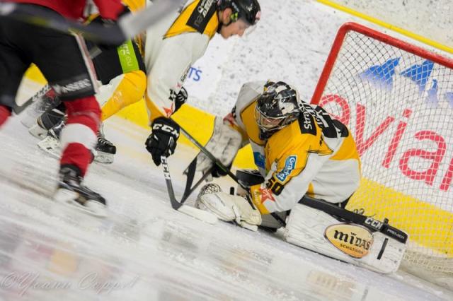 Photo hockey Ligue Magnus - Ligue Magnus : 41me journe : Chamonix / Morzine vs Strasbourg  - LM : LEtoile Noire dtruit les Pionniers