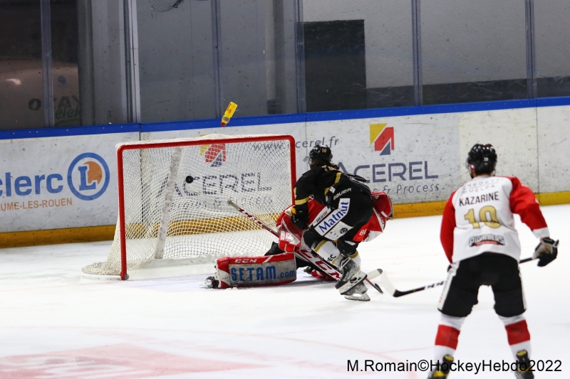 Photo hockey Ligue Magnus - Ligue Magnus : 42me journe : Rouen vs Chamonix  - Les Dragons se sont employs