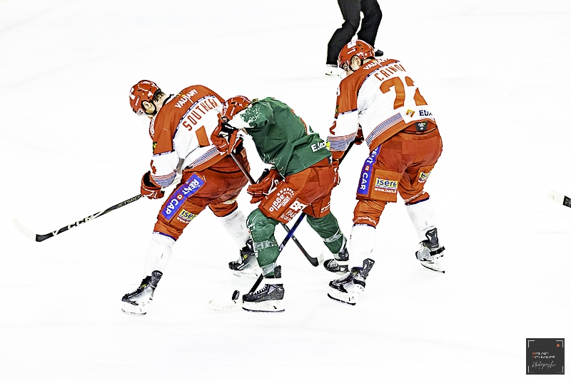 Photo hockey Ligue Magnus - Ligue Magnus : 44me journe : Cergy-Pontoise vs Grenoble  - Le rve des play-offs jusqu la dernire seconde