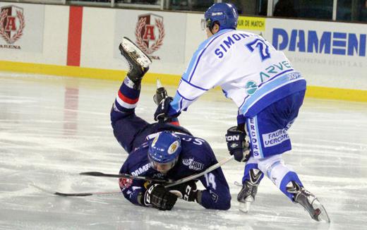 Photo hockey Ligue Magnus - Ligue Magnus : 4me journe : Brest  vs Villard-de-Lans - Brest - Villard: photos