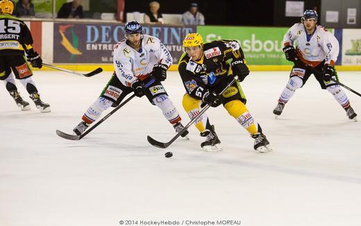 Photo hockey Ligue Magnus - Ligue Magnus : 4me journe : Strasbourg  vs Caen  - Strasbourg djoue le pige normand
