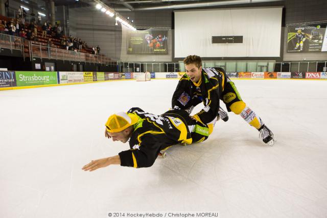 Photo hockey Ligue Magnus - Ligue Magnus : 4me journe : Strasbourg  vs Caen  - Strasbourg djoue le pige normand