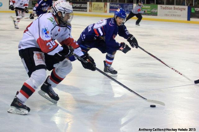Photo hockey Ligue Magnus - Ligue Magnus : 6me journe : Brest  vs Brianon  - Rencontre tumultueuse au Rinkla Stadium !