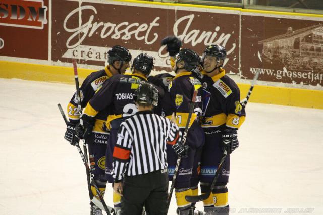 Photo hockey Ligue Magnus - Ligue Magnus : 6me journe : Chamonix  vs Caen  - Chamonix se donne un peu dair