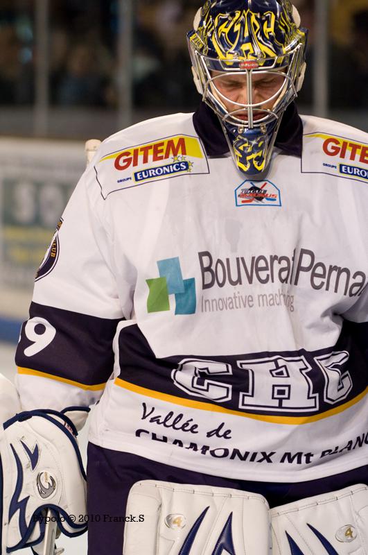 Photo hockey Ligue Magnus - Ligue Magnus : 7me journe : Angers  vs Chamonix  - Les gardiens  lhonneur