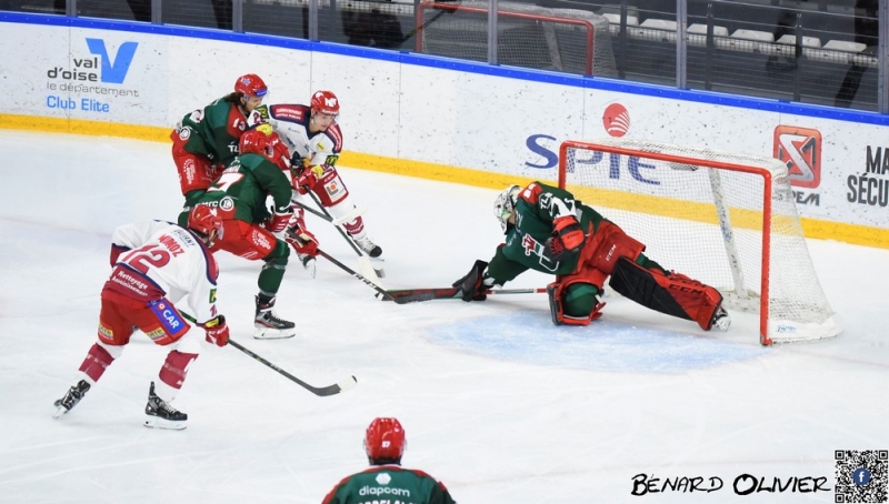 Photo hockey Ligue Magnus - Ligue Magnus : 7me journe : Cergy-Pontoise vs Grenoble  - Grenoble enchane  Cergy