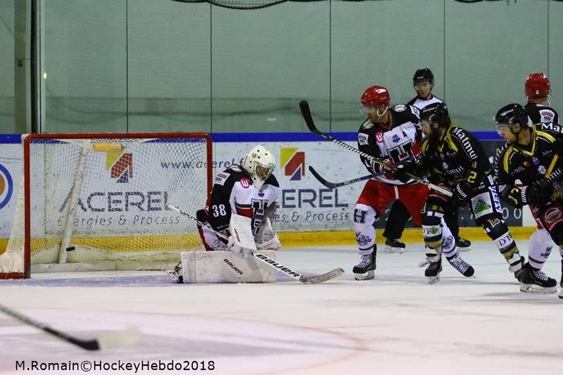 Photo hockey Ligue Magnus - Ligue Magnus : 7me journe : Rouen vs Anglet - Rouen sen sort bien
