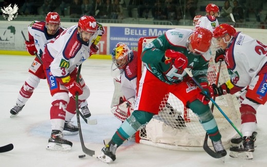 Photo hockey Ligue Magnus - Ligue Magnus : 9me journe : Anglet vs Grenoble  - Quand les loups attaquent le glaon basque.