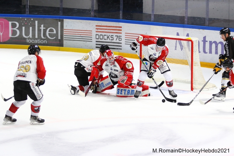 Photo hockey Ligue Magnus - Ligue Magnus : 9me journe : Rouen vs Chamonix  - LM : Rouen : retour positif dans son antre