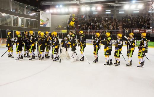 Photo hockey Ligue Magnus - Ligue Magnus : 9me journe : Strasbourg  vs Brest  - Dcollage rat pour les Albatros