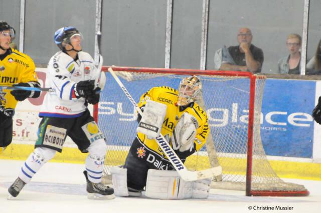 Photo hockey Ligue Magnus - Ligue Magnus : Caen  (Les Drakkars) - Les Dragons dbutent bien