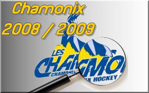 Photo hockey Ligue Magnus - Ligue Magnus : Chamonix  (Les Pionniers) - Les Chamois 2008-2009 par Alain Gobet