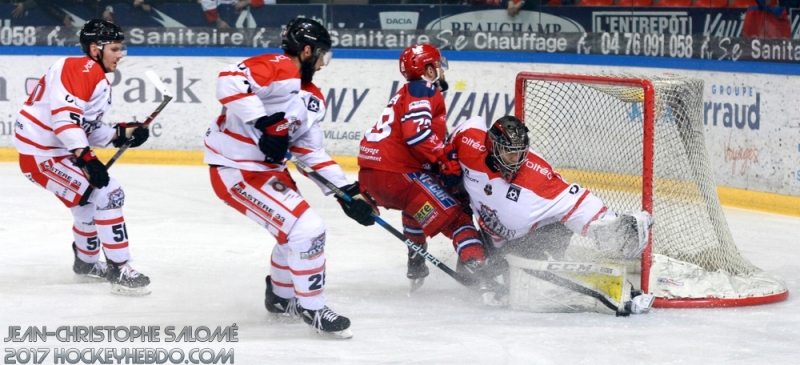 Photo hockey Ligue Magnus - Ligue Magnus : demi-finale, match 1 : Grenoble  vs Bordeaux - Grenoble (R)assure