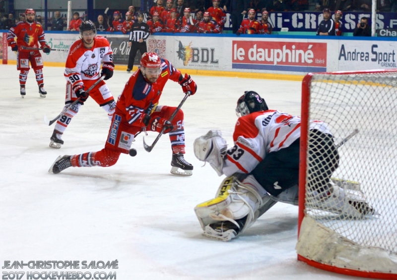 Photo hockey Ligue Magnus - Ligue Magnus : demi-finale, match 1 : Grenoble  vs Bordeaux - Grenoble (R)assure