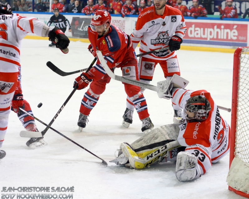 Photo hockey Ligue Magnus - Ligue Magnus : demi-finale, match 1 : Grenoble  vs Bordeaux - Grenoble (R)assure