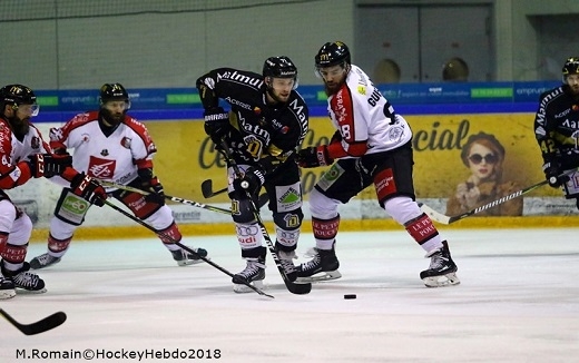 Photo hockey Ligue Magnus - Ligue Magnus : demi-finale, match 2 : Rouen vs Amiens  - Les Dragons galisent