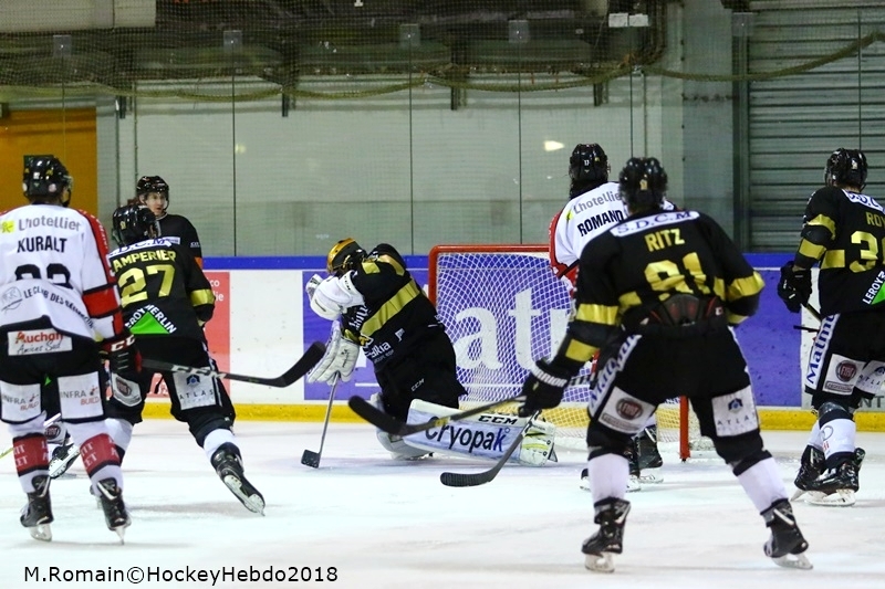 Photo hockey Ligue Magnus - Ligue Magnus : demi-finale, match 2 : Rouen vs Amiens  - Les Dragons galisent