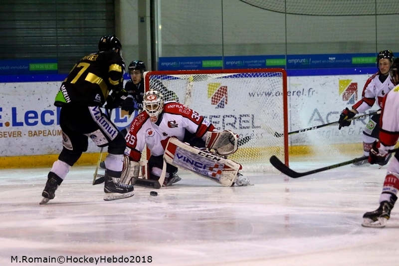 Photo hockey Ligue Magnus - Ligue Magnus : demi-finale, match 2 : Rouen vs Amiens  - Les Dragons galisent