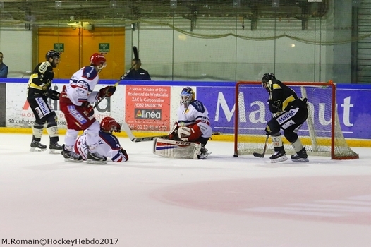Photo hockey Ligue Magnus - Ligue Magnus : demi-finale, match 6 : Rouen vs Grenoble  - LM : Rouen,  couteaux tirs.