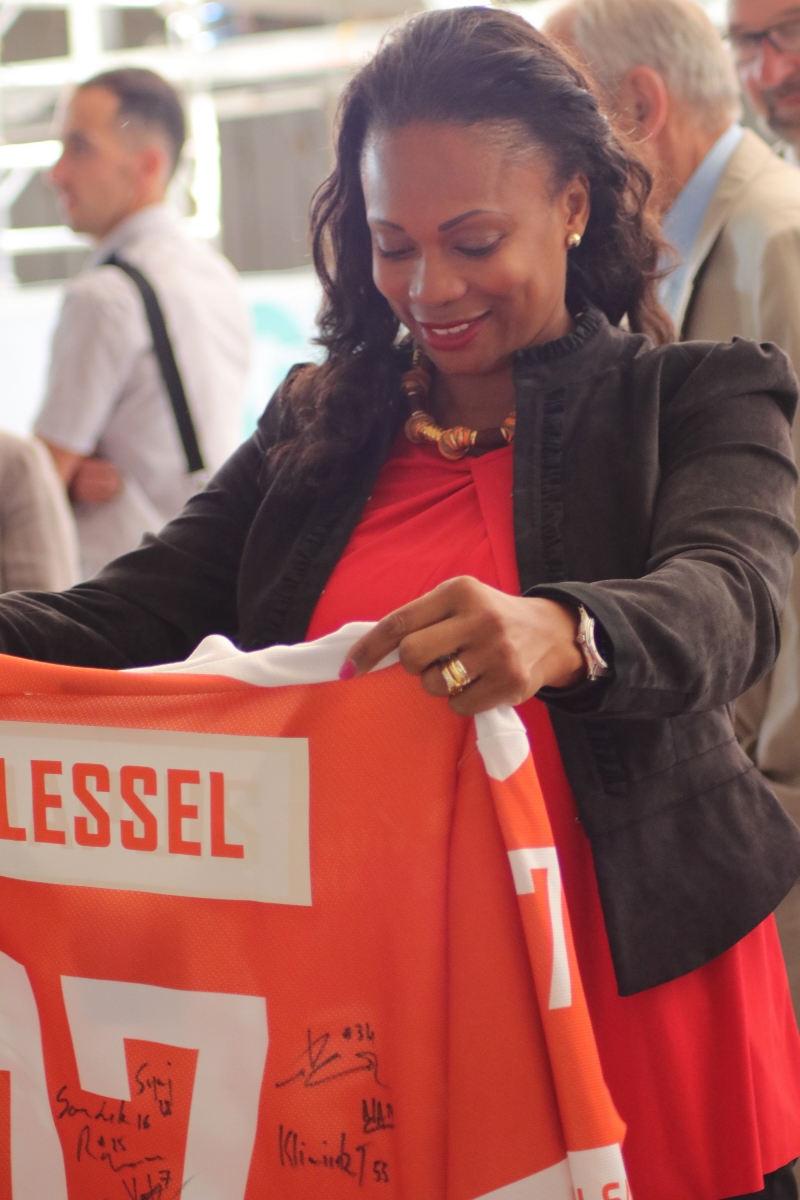 Photo hockey Ligue Magnus - Ligue Magnus : Epinal  (Les Wildcats) - Epinal : Laura Flessel en visite  Poissompr