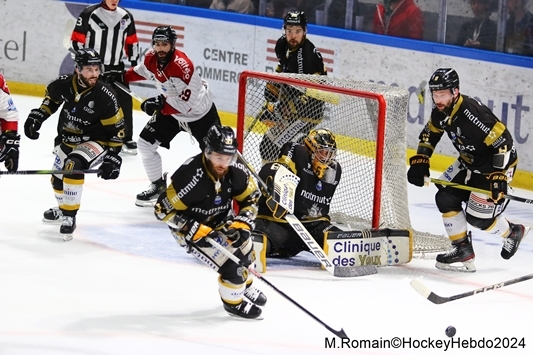 Photo hockey Ligue Magnus - Ligue Magnus - Finale match 1 : Rouen vs Bordeaux - LM : Des Boxers plus mordants.