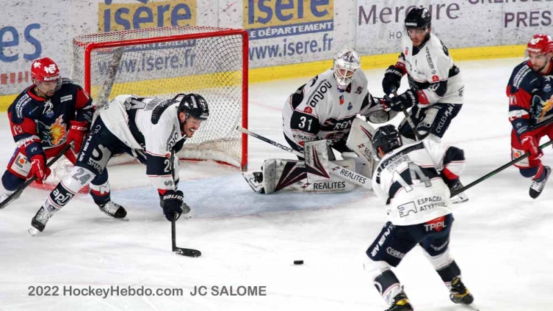 Photo hockey Ligue Magnus - Ligue Magnus - Finale match 2 : Grenoble  vs Angers  - Egalisation mrite !