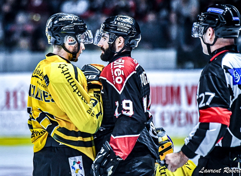 Photo hockey Ligue Magnus - Ligue Magnus - Finale match 4 : Bordeaux vs Rouen - Les Dragons arrachent le quatrime match en prolongation !