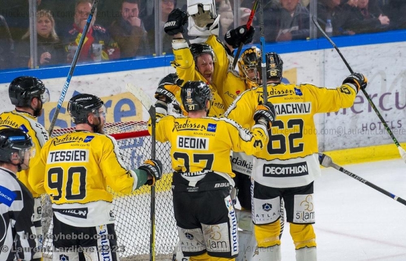 Photo hockey Ligue Magnus - Ligue Magnus : finale match 5 : Grenoble  vs Rouen - Les Dragons en pole position ! 