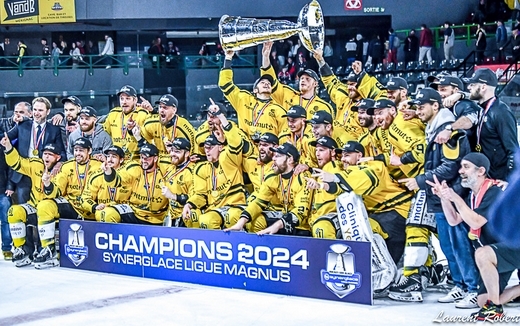 Photo hockey Ligue Magnus - Ligue Magnus : finale match 6 : Bordeaux vs Rouen - ROUEN CHAMPION 2024 