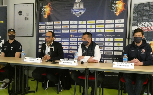 Photo hockey Ligue Magnus - Ligue Magnus : Grenoble  (Les Brleurs de Loups) - Grenoble: confrence de presse