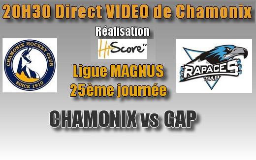 Photo hockey Ligue Magnus - Ligue Magnus - LIVE  - Chamonix - Gap 20H30
