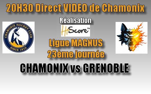 Photo hockey Ligue Magnus - Ligue Magnus - LIVE  - Chamonix - Grenoble 20H30