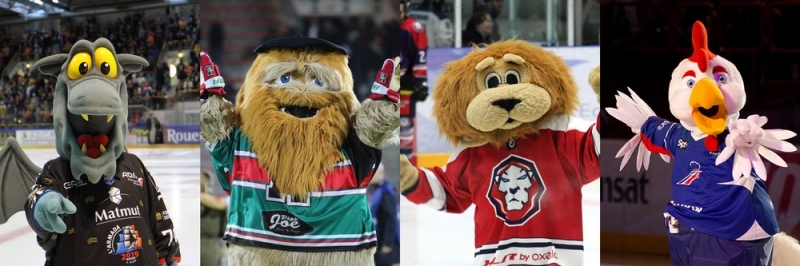 Photo hockey Ligue Magnus - Ligue Magnus - NOS MASCOTTES  BRISENT LA GLACE  !