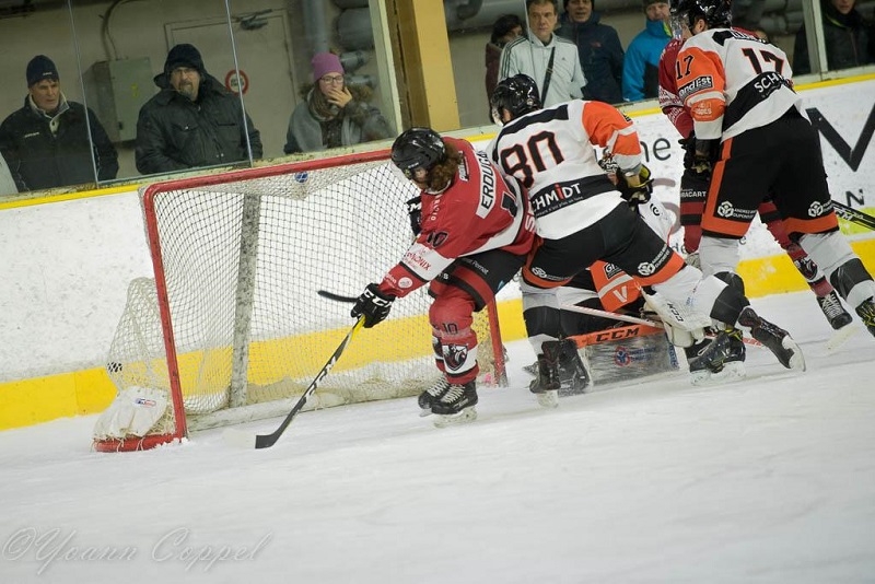 Photo hockey Ligue Magnus - Ligue Magnus : poule de maintien, 1re journe : Chamonix  vs Epinal  - Gameyover pour les Pionniers 
