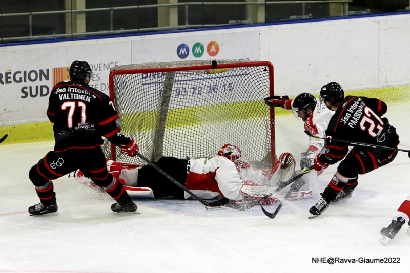 Photo hockey Ligue Magnus - Ligue Magnus - Poule Maintien - J5 : Nice vs Chamonix  - LM - Maintien : Le festival offensif des Aigles