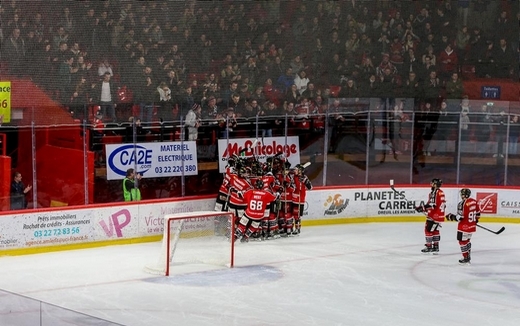 Photo hockey Ligue Magnus - Ligue Magnus : quart de finale, match 1 : Amiens  vs Lyon - Les Gothiques d