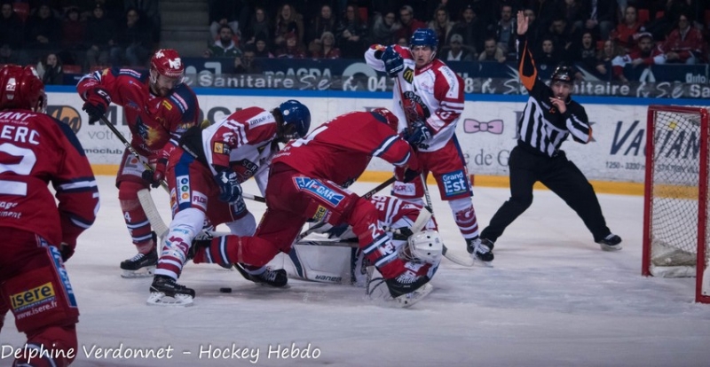 Photo hockey Ligue Magnus - Ligue Magnus : quart de finale, match 1 : Grenoble  vs Mulhouse - Mulhouse cre la sensation !