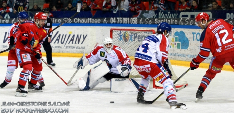 Photo hockey Ligue Magnus - Ligue Magnus : quart de finale, match 2 : Grenoble  vs Mulhouse - Grenoble a eu chaud !