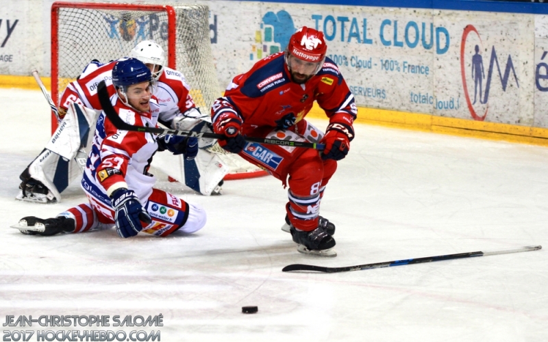 Photo hockey Ligue Magnus - Ligue Magnus : quart de finale, match 2 : Grenoble  vs Mulhouse - Grenoble a eu chaud !
