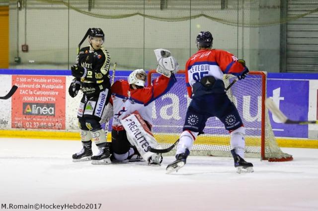 Photo hockey Ligue Magnus - Ligue Magnus : quart de finale, match 2 : Rouen vs Angers  - LM : Des Angevins ralistes et opportunistes
