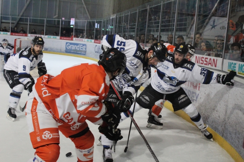 Photo hockey Ligue Magnus - Ligue Magnus : quart de finale, match 3 : Epinal  vs Gap  - Balle de match pour les Rapaces
