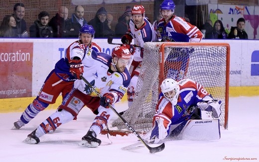 Photo hockey Ligue Magnus - Ligue Magnus : quart de finale, match 3 : Mulhouse vs Grenoble  - Des Scorpions  la hauteur du Leader  (Match 3)