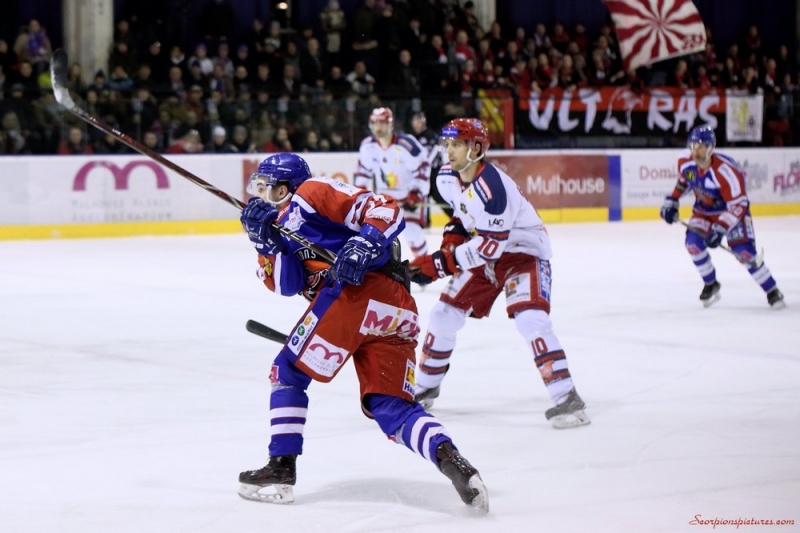 Photo hockey Ligue Magnus - Ligue Magnus : quart de finale, match 3 : Mulhouse vs Grenoble  - Des Scorpions  la hauteur du Leader  (Match 3)